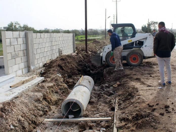 الطيبة تكثف إصلاح تصريف الأمطار