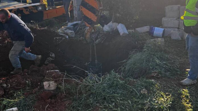 ردم بئر مخالفة في الرمثا بعمق 200 متر