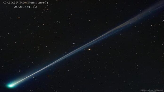 ناسا تختار صورة أردنية لمذنب بان-ستارز